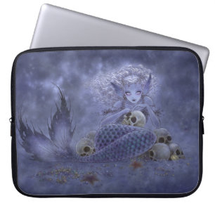 Fantasie-Kunst-Laptop-Hülse - dunkle Meerjungfrau Laptopschutzhülle