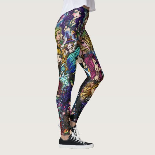 Fantasie-Kunst-Meerjungfrau-Fee-Collage Hannah Leggings (Rechts)