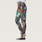 Fantasie-Kunst-Meerjungfrau-Fee-Collage Hannah Leggings (Links)