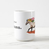 Fantasie-Kunst - Regenbogen-Pferd Kaffeetasse (Mittel)