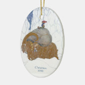 Fantasie-Kunst-schwedische Keramik Ornament (Links)