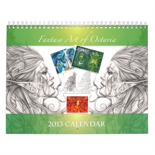 Fantasie-Kunst von Octavia 2013 Kalender (Titelbild)