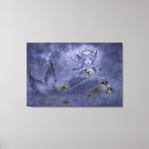 Fantasie-Kunst wickelte Leinwand-Druck - dunkle Leinwanddruck