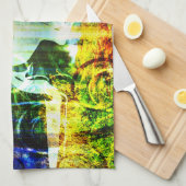 Fantasie-Land-Märchen-Einhorn-Geschirrtuch Geschirrtuch (Viertel Falte)