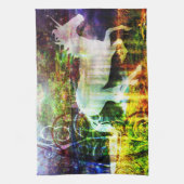 Fantasie-Land-Märchen-Einhorn-Geschirrtuch Geschirrtuch (Vertikal)