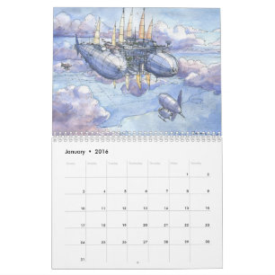 Fantasie-Landschaften Kalender