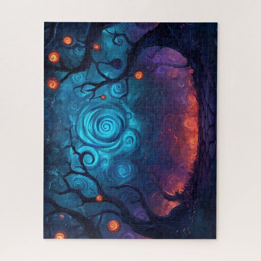 Fantasie leuchtet über verzauberten Pfad nein Puzzle (Vertikal)