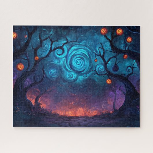 Fantasie leuchtet über verzauberten Pfad nein Puzzle (Horizontal)