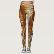 Fantasie-Löwe-Kopf-Gewohnheits-Leggings