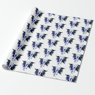 Fantasie Meer Monster Drache Weißer Hintergrund Ku Geschenkpapier