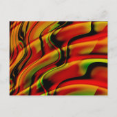 Fantasie mit Rot Postkarte (Vorderseite)