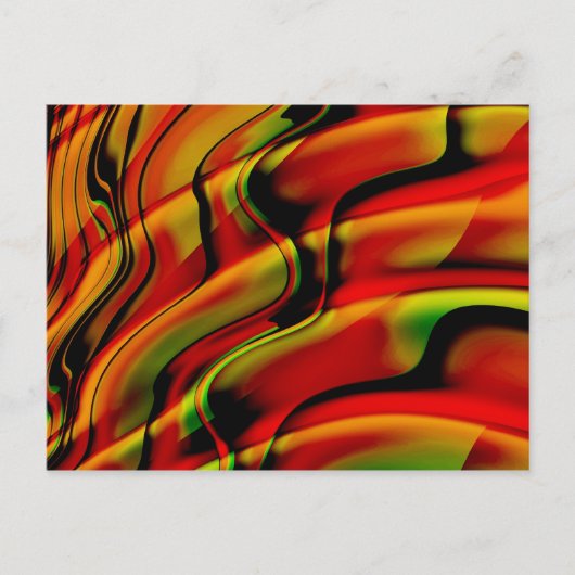 Fantasie mit Rot Postkarte (Vorderseite)