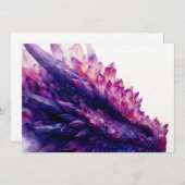 Fantasie Mystical Amethyst Crystal Dragon Beast Ankündigung (Vorne/Hinten)