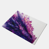 Fantasie Mystical Amethyst Crystal Dragon Beast Fußmatte (Schrägansicht)