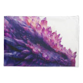 Fantasie Mystical Amethyst Crystal Dragon Beast Kissenbezug (Rückseite)