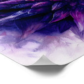 Fantasie Mystical Amethyst Crystal Dragon Beast Poster (Ecke)