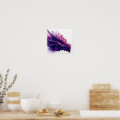 Fantasie Mystical Amethyst Crystal Dragon Beast Poster (Küche)