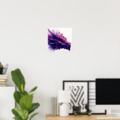 Fantasie Mystical Amethyst Crystal Dragon Beast Poster (Heimbüro)
