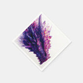 Fantasie Mystical Amethyst Crystal Dragon Beast Serviette (Ecke)