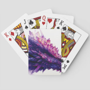 Fantasie Mystical Amethyst Crystal Dragon Beast Spielkarten