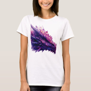 Fantasie Mystical Amethyst Crystal Dragon Beast T-Shirt