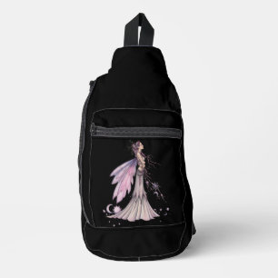 Fantasie-Nacht-Himmel Fee Mond und Sterne Crossbody Bag