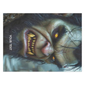Fantasie Niedlich Big Strong Warrior Tischdecke (Vorderseite (Horizontal))