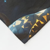 Fantasie Niedlich Brass Türkis Owl Fleecedecke (Ecke)