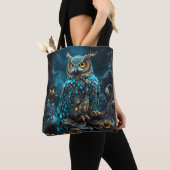 Fantasie Niedlich Brass Türkis Owl Tasche (Von Nahem)