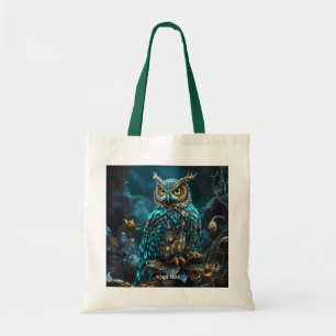 Fantasie Niedlich Brass Türkis Owl Tragetasche