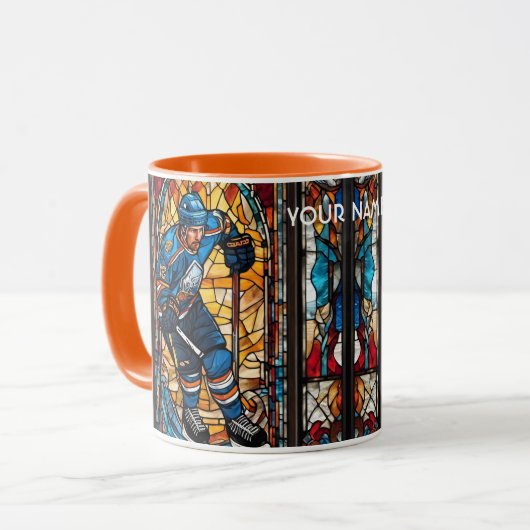 Fantasie Niedlich verkettet Eishockey Tasse (Vorderseite Links)