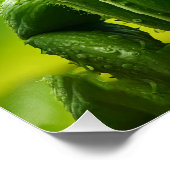 Fantasie Niedlich Vivid Cucumber Sonnige Kreatur Poster (Ecke)