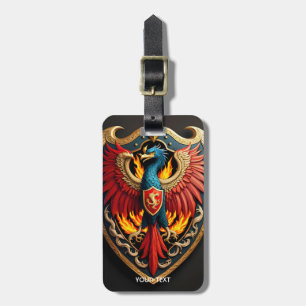 Fantasie Niedlich Vivid Phoenix Feuerschild Gepäckanhänger