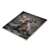 Fantasie Niedlich Wacky Mosaic Moose Fliese (Seite)