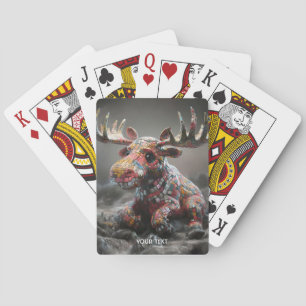 Fantasie Niedlich Wacky Mosaic Moose Spielkarten