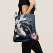 Fantasie Niedlich zwei Koi Fische Tasche (Von Nahem)
