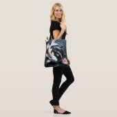 Fantasie Niedlich zwei Koi Fische Tasche (Am Model)