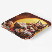 Fantasie Niedlich zwei Sumo-Kämpfer Pappteller (Gewinkelt)