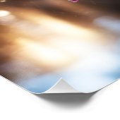 Fantasie Niedliche Rose Regen Reflektion Poster (Ecke)