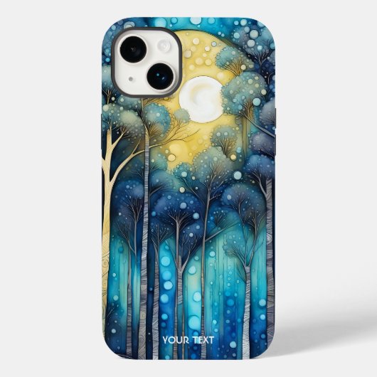 Fantasie Niedlichen Abstrakten Wald Moon Case-Mate iPhone Hülle (Rückseite)
