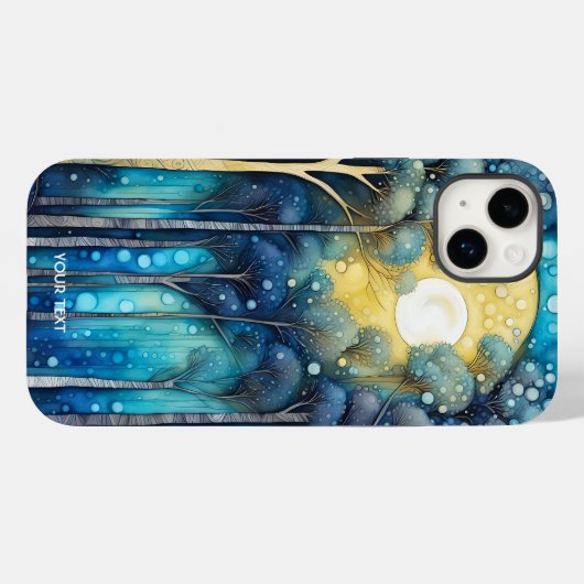 Fantasie Niedlichen Abstrakten Wald Moon Case-Mate iPhone Hülle (Rückseite (Horizontal))