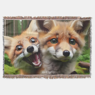 Fantasie Niedlichen Foxenwald Decke