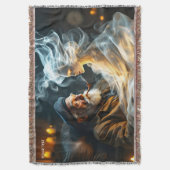 Fantasie Niedlicher alter Mann rauchen Decke (Vorderseite Vertikal)