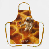 Fantasie Niedlicher Astronaut auf Ahorn Schürze (Vorderseite)