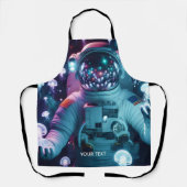 Fantasie Niedlicher Astronautenquellenraum Schürze (Vorderseite)