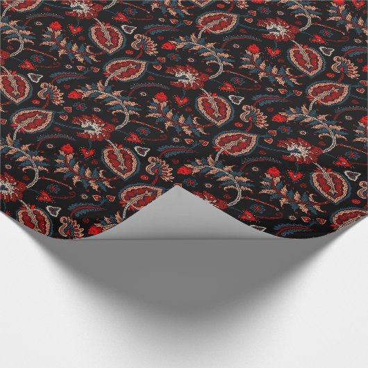 Fantasie Paisley Geschenkpapier (Ecke)