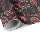 Fantasie Paisley Geschenkpapier (Rolleneckpunkt)