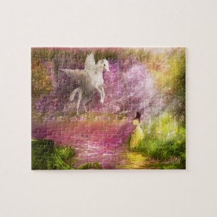 Fantasie - Pegasus - Der verzauberte Garten Puzzle