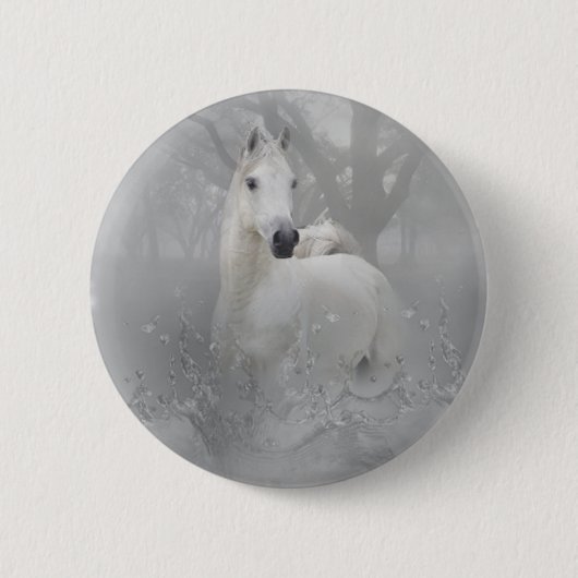 Fantasie-Pferd Button (Vorderseite)