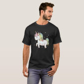 Fantasie Pferd Einhorn läuft träumerisch T-Shirt (Vorne ganz)